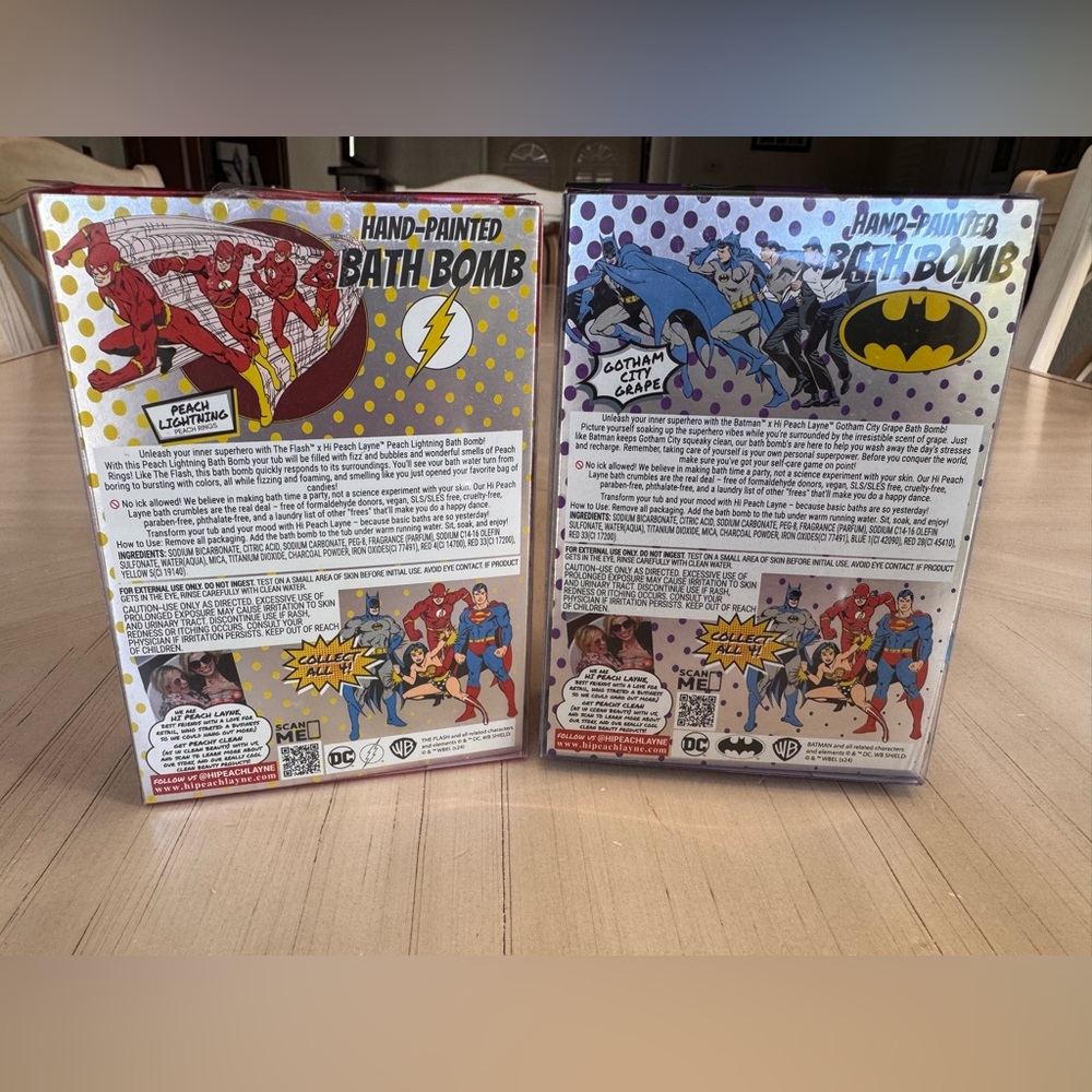 Hi Peach Layne - Hand Painted Justice League bath Bombs - Clean Ingredients! - Picture 11 of 16